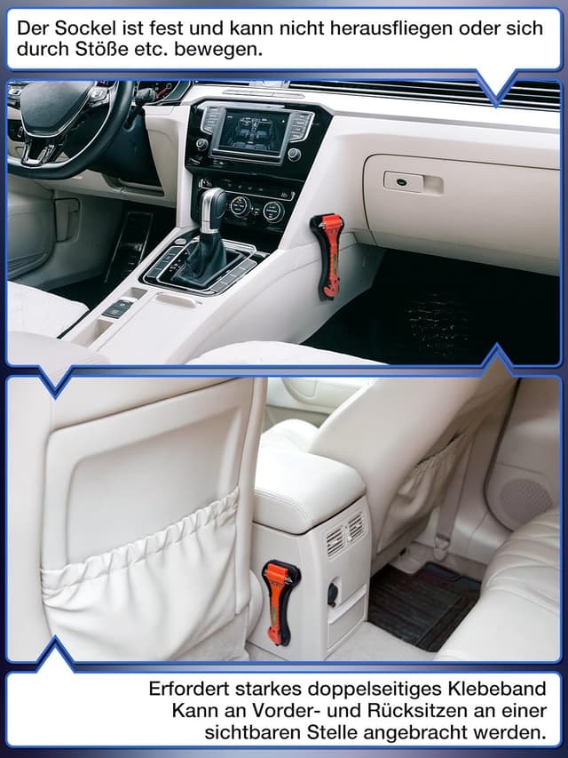 Thumbnail 6 de LIHAO Notfallhammer 4 Stück fürs Auto 🚗