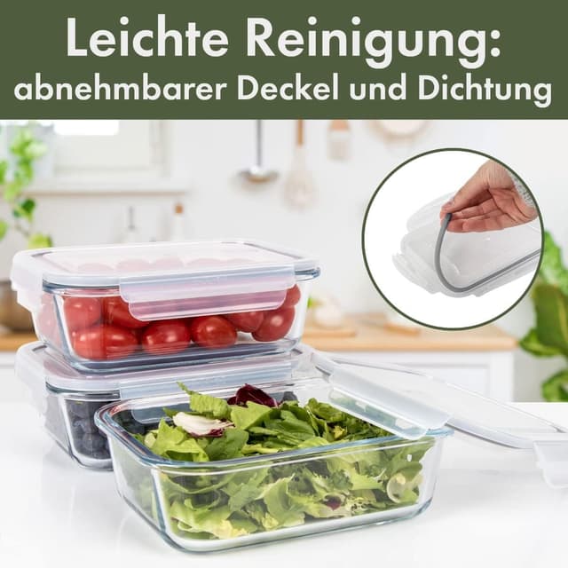 Detalle 1 de Classbach Meal Prep Boxen 3x 1.040 ml