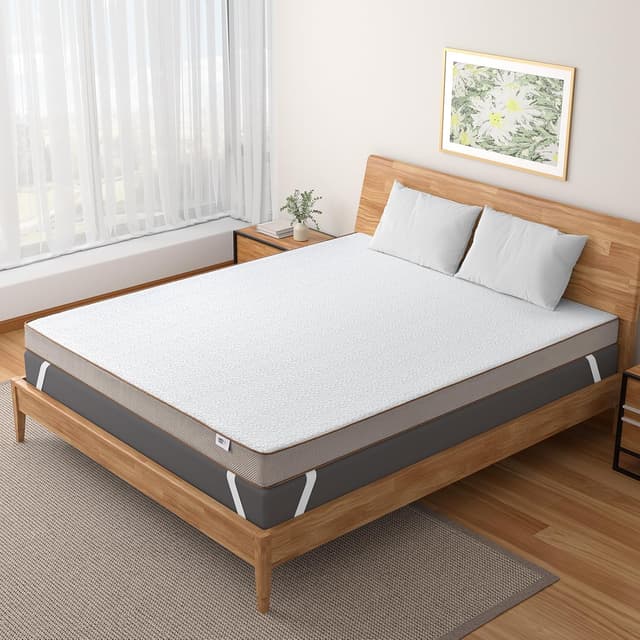 Thumbnail 6 de BedStory 10 cm Topper 180x200 cm H3/H4 mit Gel Memory Foam & Kaltschaum – kühlend, stützend, waschbarer Bezug