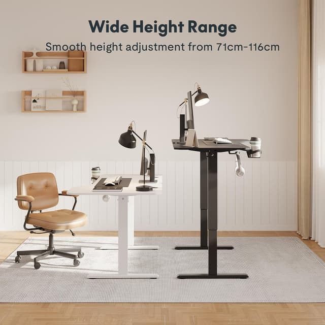 Detalle de SANODESK Escritorio Elevable Eléctrico 140x60cm 🖥️, Ajustable y Práctico