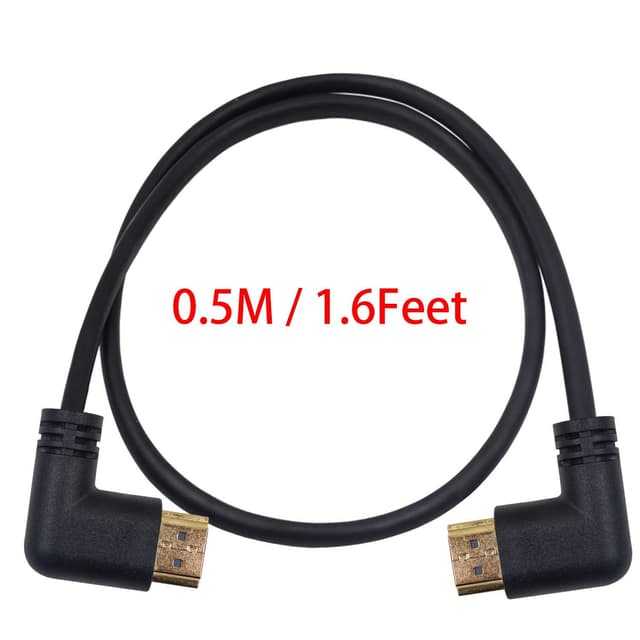 Detalle 2 de Maxhood HDMI 2.0 90° cable 1.5ft 4K