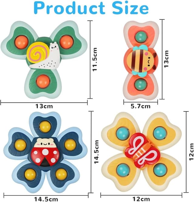 Thumbnail 1 de Vicloon Giocattolo a Ventosa per Bambini 4pz