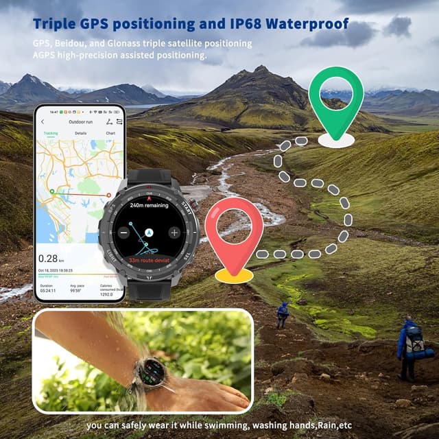 Detalle de Health Fitness GPS Smartwatch with NFC