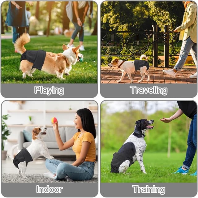 Thumbnail 6 de Aomig lavabili pannolini per cani femmina taglia M – pannolini riutilizzabili e pantaloni mestruali assorbenti