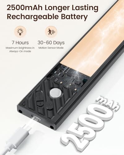 Thumbnail 1 de HIBOITEC 2500mAh Luz Armario Sensor Movimiento