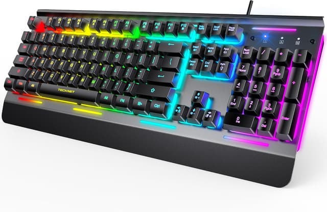 Detalle de TECKNET Gaming Keyboard 15-zone RGB