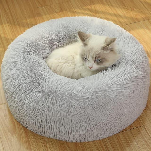 Detalle de UUEMB 50cm Calming Donut Pet Bed ๐ถ๐ฑ