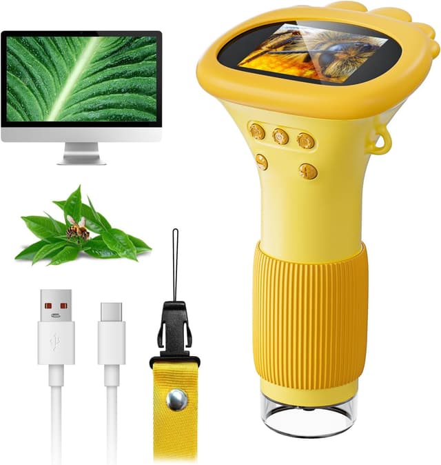 Detalle de SKYBASIC 1000X Kids Handheld Microscope