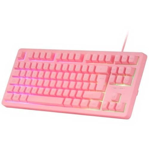 Detalle 2 de Mars Gaming MCP-RGB3 (rosa) pack gaming multiplataforma con teclado TKL Fixed RGB, ratón Flow 3200 dpi, auriculares over-ear y alfombrilla XXL