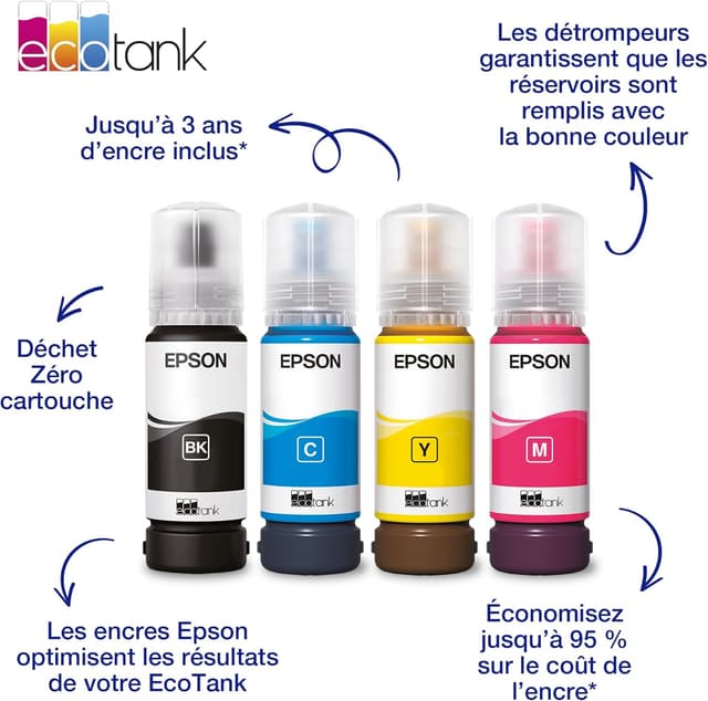 Thumbnail 1 de Epson EcoTank 104 Bouteilles d'encre 65 ml