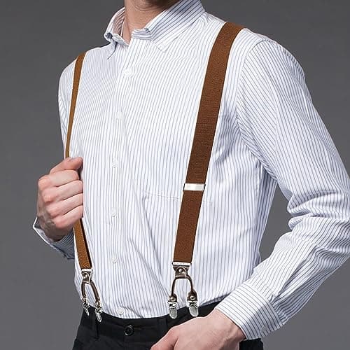 Thumbnail 3 de Bretelles KANGDAI homme 6 clips ⚙