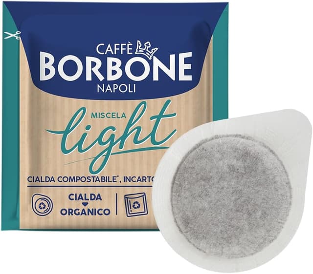 Detalle de Caffè Borbone Dosettes Compostables Mélange Light (ESE 44 mm) – 150 dosettes