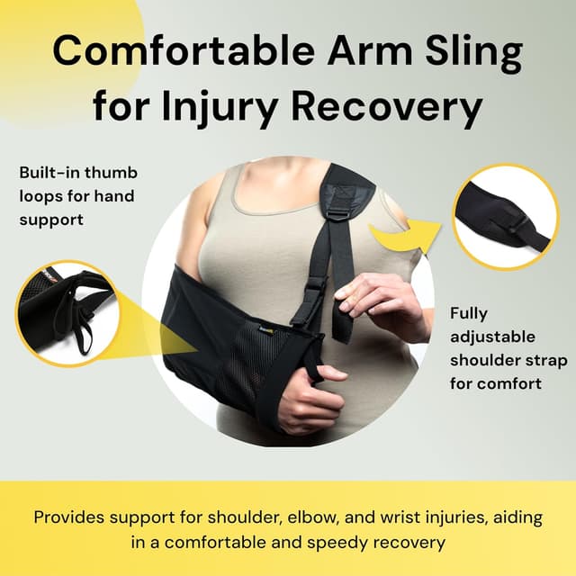 Detalle 2 de BraceUP Arm Sling for Shoulder Injury adjustable support 🩺