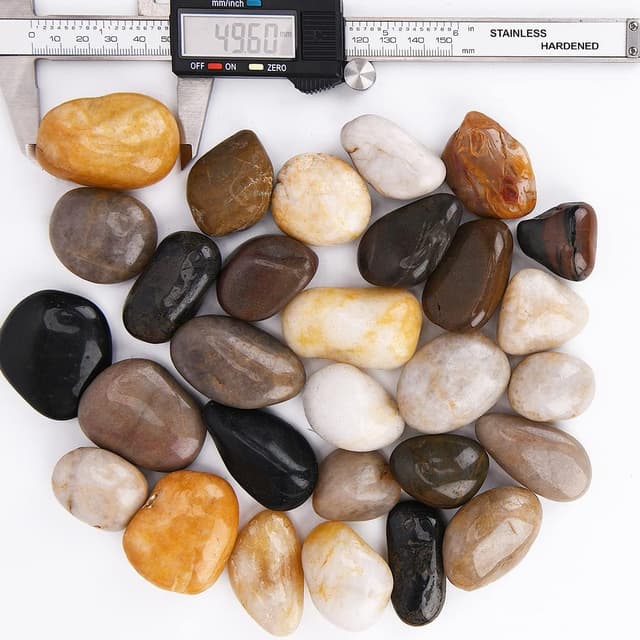 Imagen de Hisredsun Multi Polished River Pebbles 3–5 cm 🪨 en OfertitasTOP