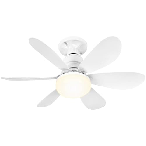 Detalle de BuzzoXerex BuzzoXerex Ventilador de techo con luz y mando a distancia 52 cm (E27, regulable)