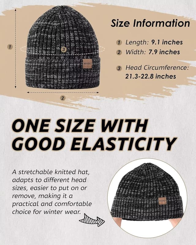 Detalle 2 de MSDC 3 Pack Beanie Set
