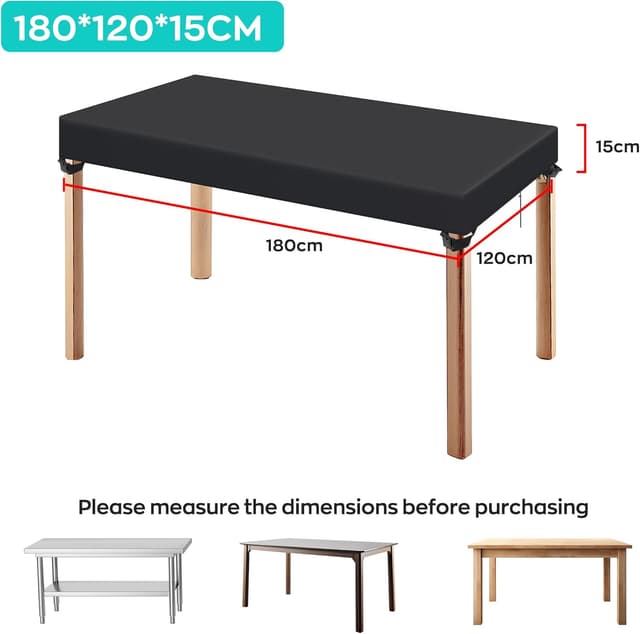 Thumbnail 3 de Housse table extérieure 180x120x15cm LCGOD
