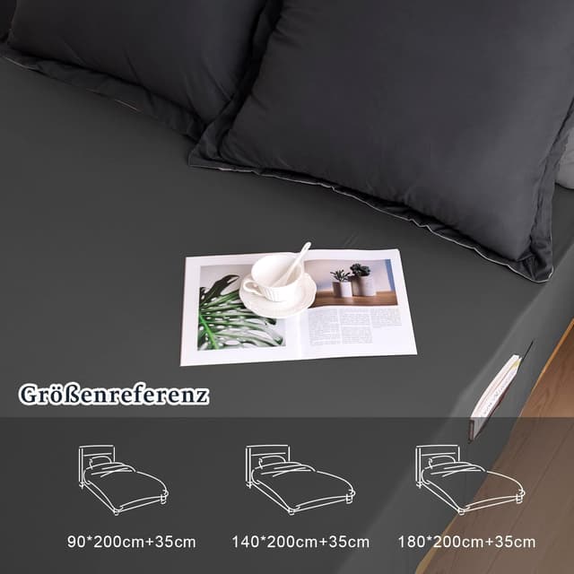 Thumbnail 6 de HIG drap housse microfibre 140 x 200