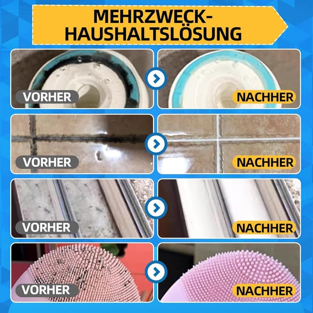 Detalle de Mould Stain Remover Gel 150 ml – haftender Schimmel- & Schmutzentferner für Fugen, Bad und Küche