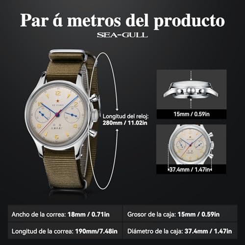 Detalle 1 de Sea Gull 1963 Edición Internacional 37,4 mm