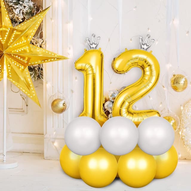 Thumbnail 1 de AOOSU Globo Cumpleaños Oro Corona 101 cm