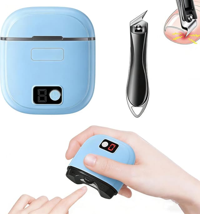 Thumbnail 6 de Tagliaunghie elettrico + tagliaunghie obliquo con LED (3 velocità) rosa