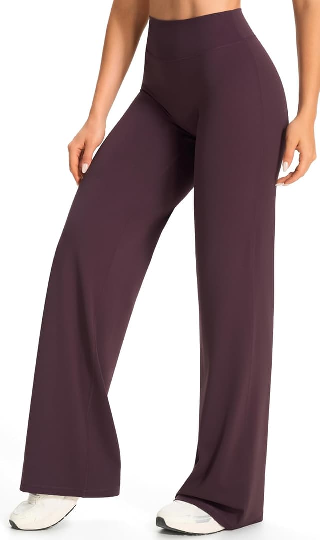 Detalle 2 de JOYSPELS Straight Leg Leggings Damen – Yoga-Hose mit hoher Taille, Regular/Lang/Extra Lang