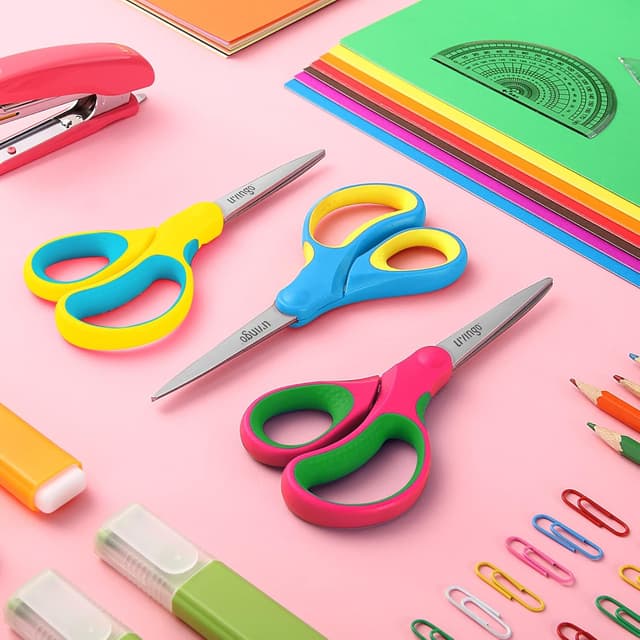 Thumbnail 5 de LIVINGO 5" Kids School Scissors 3 Pack