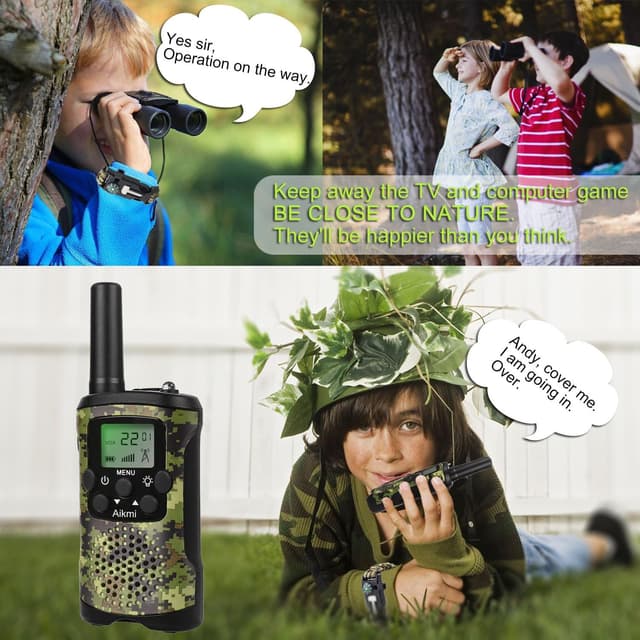Detalle 2 de Walkie Talkies for Kids 3 Mile Range 22‑Channel