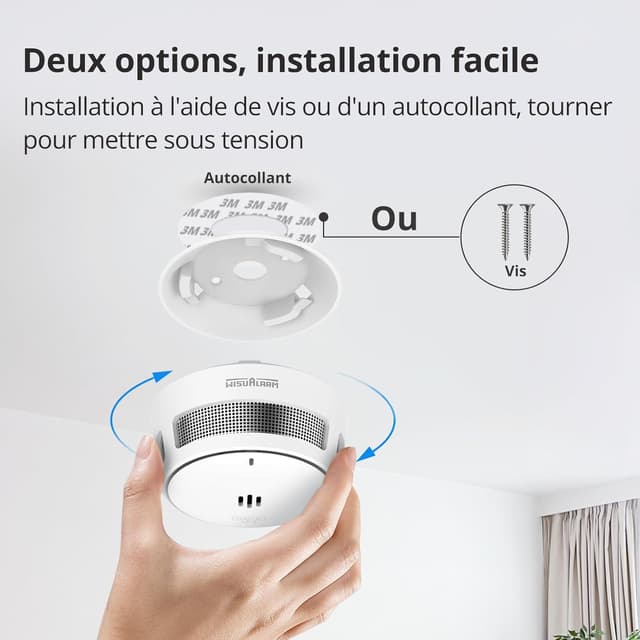 Detalle 2 de Détecteur de fumée intelligent 10 ans