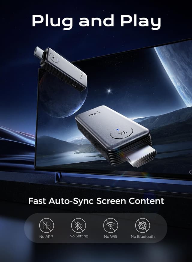 Thumbnail 1 de YVQ 2025 Wireless HDMI 4K Transmitter