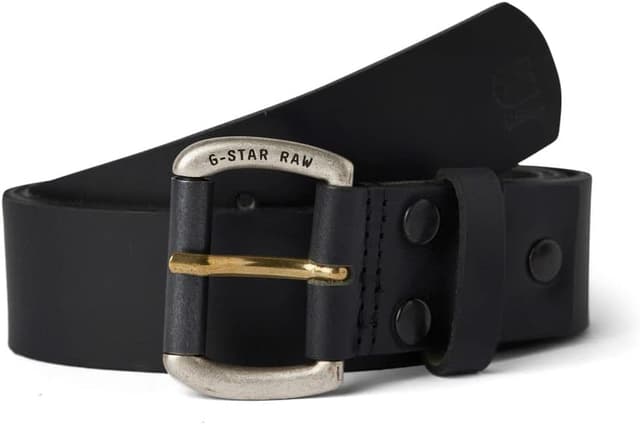 Detalle 1 de G-STAR Men’s Dast Belt (Thick leather strap with roller buckle)