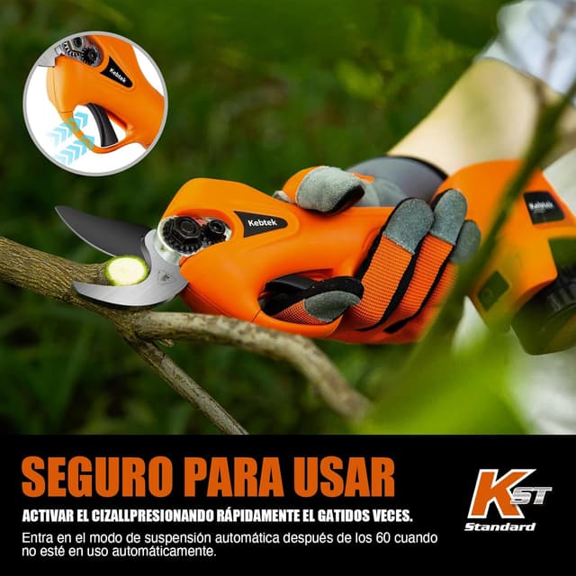 Thumbnail 5 de Kebtek Tijeras de Podar Eléctricas Profesionales ⚡ 25mm