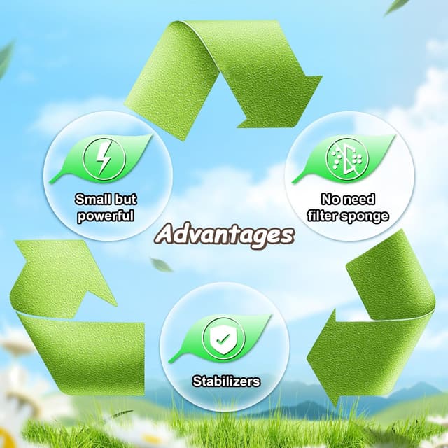 Detalle de Yzert Solar Fountain Coffee Flower – Solar-powered bird bath fountain pump with 7-in-1 nozzles