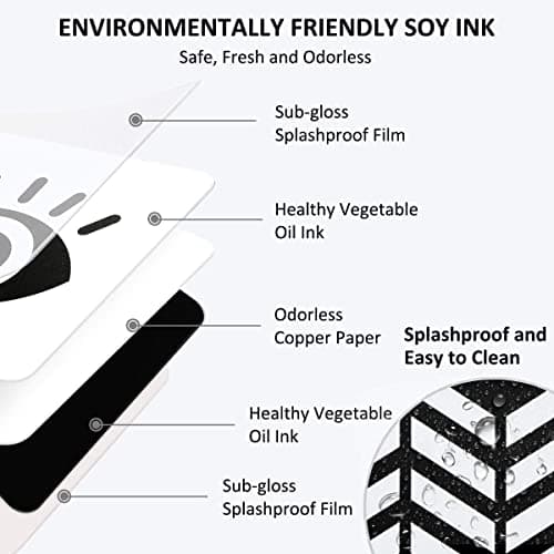 Detalle de Beiens Tarjetas Flashcards Bebé (Blancas y Negras) para Estimulación Visual 0-3-6-12-36 meses, 20 tarjetas