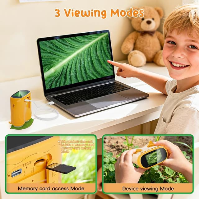 Thumbnail 6 de Temodu 1000X 2-in-1 Handheld Microscope 2