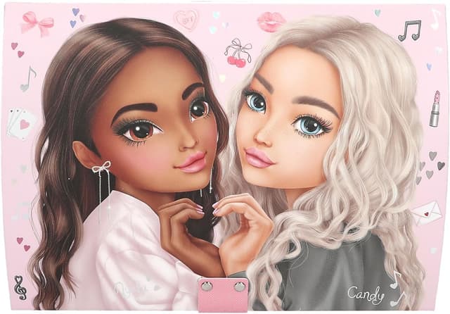 Detalle de Depesche TOPModel My BFF 13724 grande portagioie rosa con codice, suono e specchio