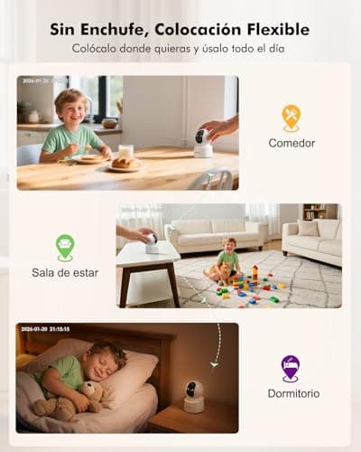 Detalle de Mrowly Mrowly 2.5K 4MP cámara WiFi interior