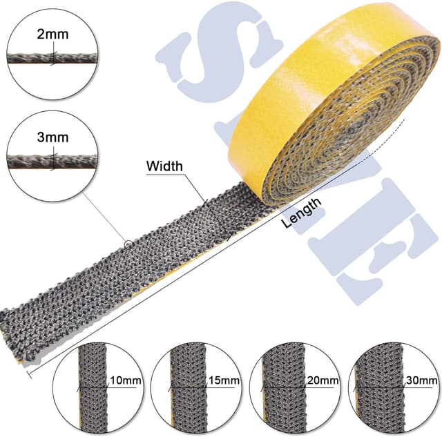 Thumbnail 1 de LANUCN Kamin Dichtband 2 m Dichtschnur für Ofenrohr 🧯