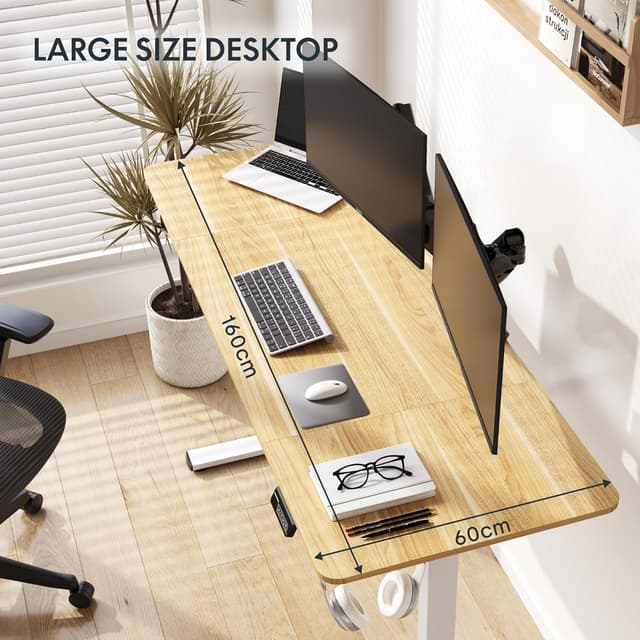 Thumbnail 6 de FLEXISPOT Escritorio Eléctrico Ajustable 160x60cm 🌟 para Oficina