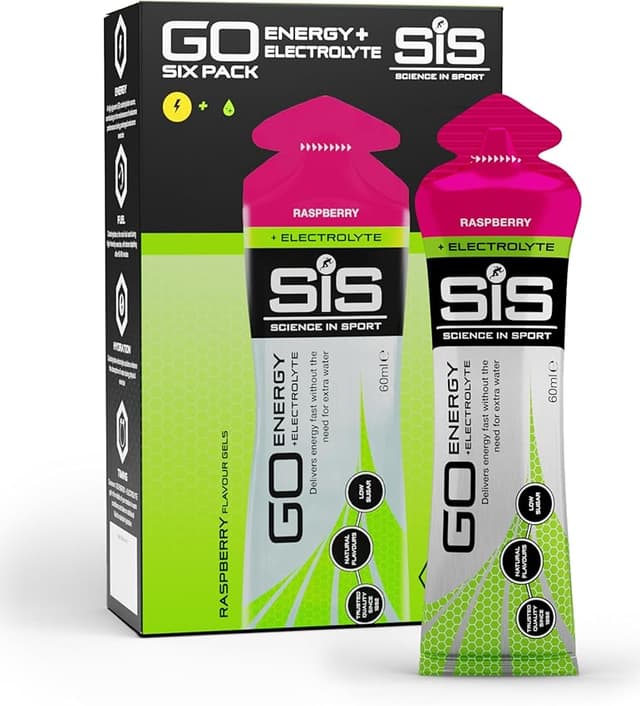 Imagen de Science in Sport GO Energy Gel 6x60 ml Frambuesa 🎽 en OfertitasTOP