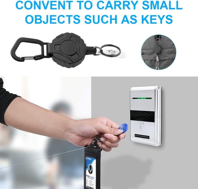 Thumbnail 5 de Vicloon Portachiavi Retrattile 60 cm Nero