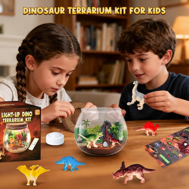 Thumbnail 3 de Goody King Dinosaurier Terrarium Set 16 Farben LED