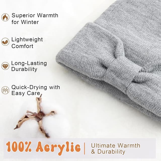 Thumbnail 6 de DRESHOW Kleinkind Beanie Baby Wintermütze 0–36 Monate