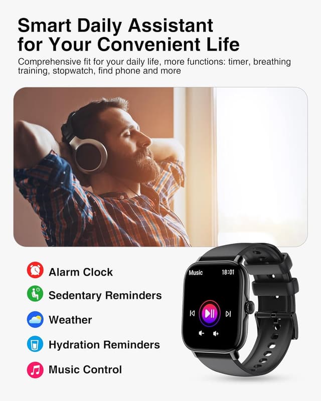Thumbnail 4 de 1.85" Fitness Smart Watch with Calls