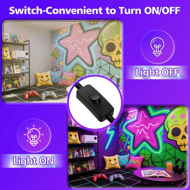 Thumbnail 1 de T-SUN 100W LED Black Light Flood Light for Glow Parties