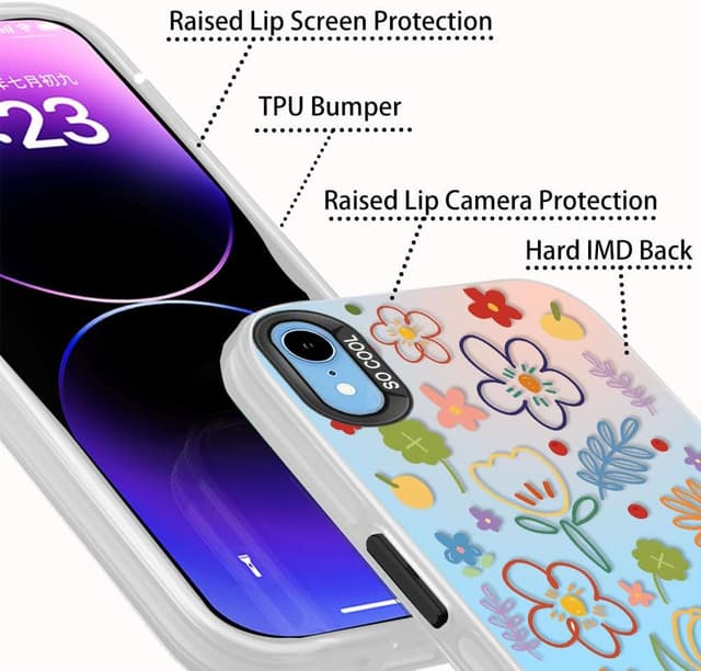 Detalle 2 de Tedyhulle iPhone XR Schutzhülle 2 Stück