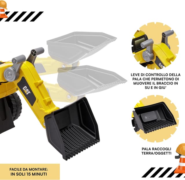 Thumbnail 4 de Baroni Toys Ruspa Cavalcabile CATERPILLAR 85 cm