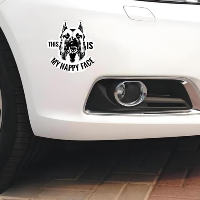 Thumbnail 4 de Belgische Malinois Autoaufkleber 18 cm