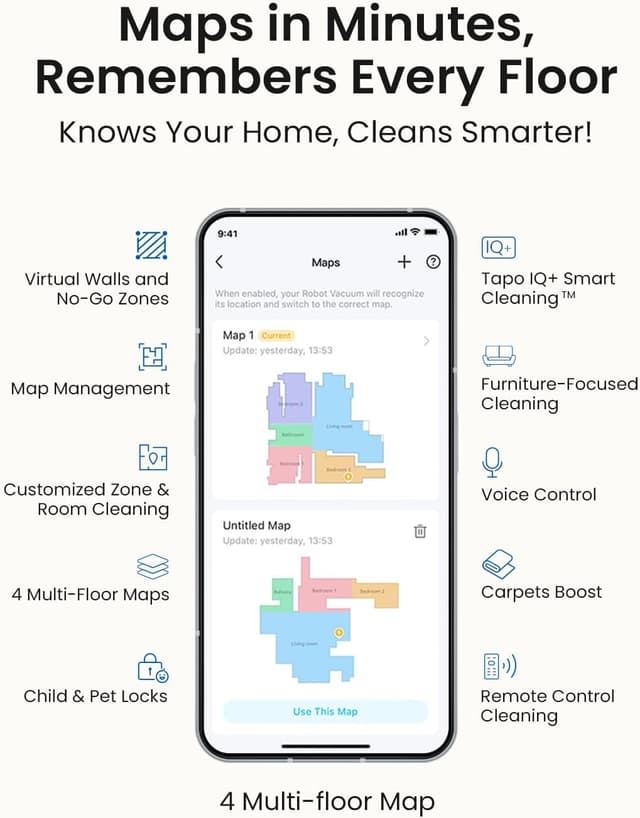 Thumbnail 4 de Tapo RV30 Max Plus 5300Pa robot vacuum 🧹